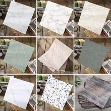 Multi-color Optional Marble Wall Stickers PVC Retro Style Wood Pattern Floor Stickers Kitchen Self-adhesive Imitation Tile Decal