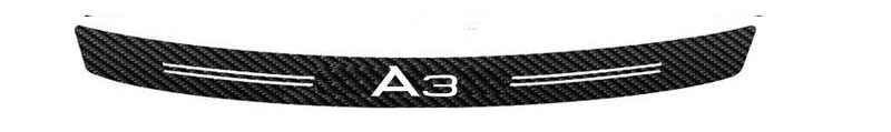 3D 5D углеродного волокна Материал наклейка на бампер автомобиля, для Audi A1 A3 A4 A5 A6 A7 A8 S3 S6 Q3 Q5 Q7 Q8 TT - Название цвета: A3