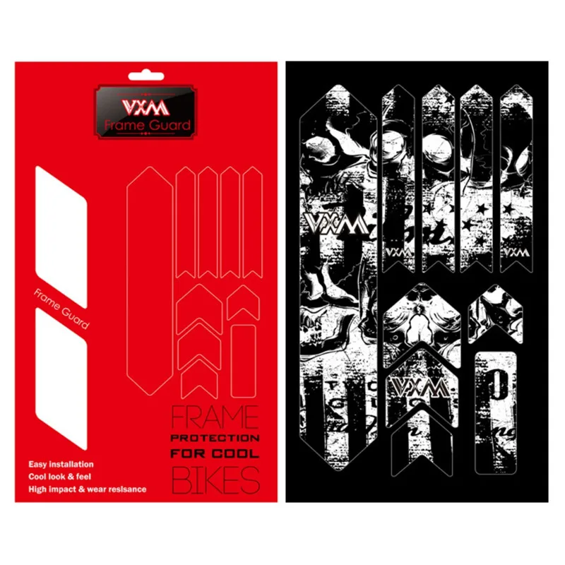 

New 3D MTB Mountain Bike Sticker Scratch-Resistant Sticker 500 Micron Semi-Soft PVC Protect Frame Protector Removeable