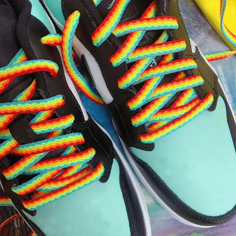 rainbow boot laces