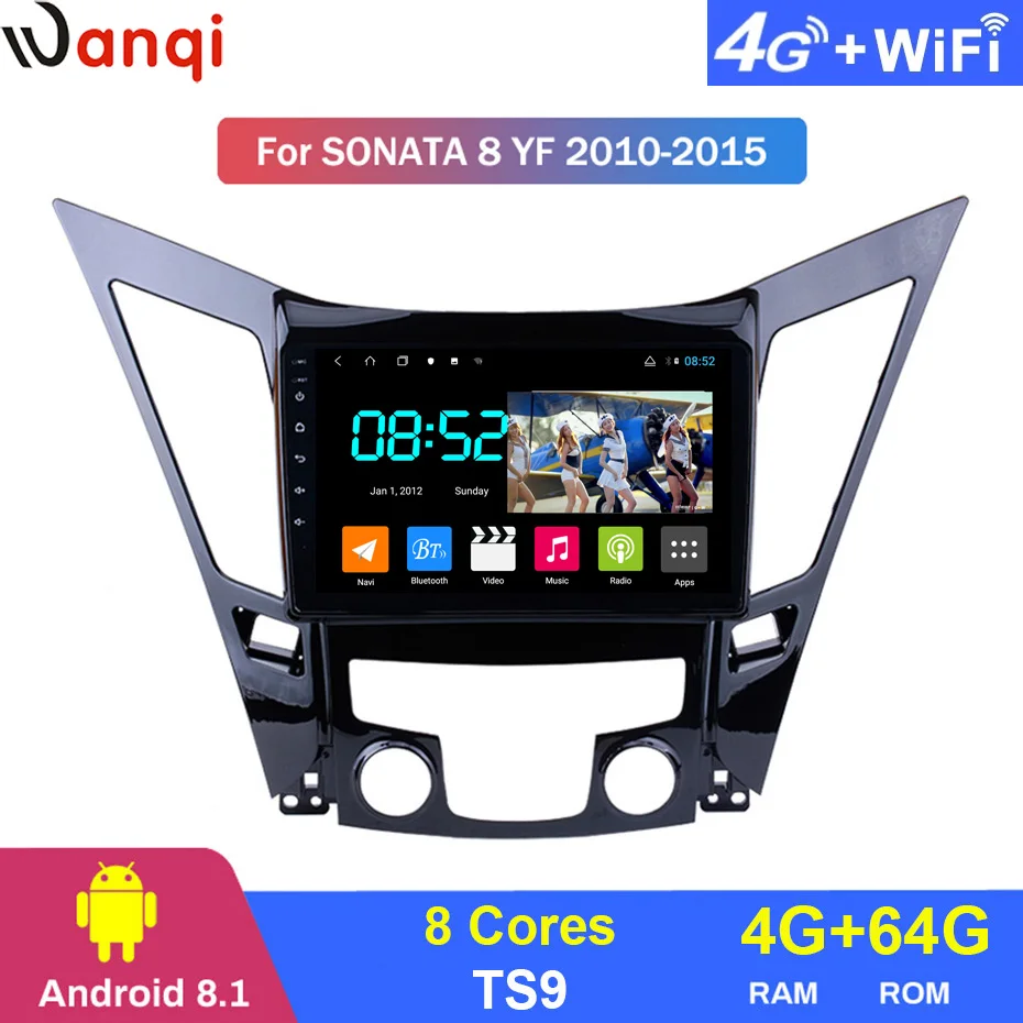 

Android 8.1 CAR DVD 1din multimedia Navi system for Hyundai Sonata 8 YF 2010-2015 car gps navigation head unit BT SWC WIFI