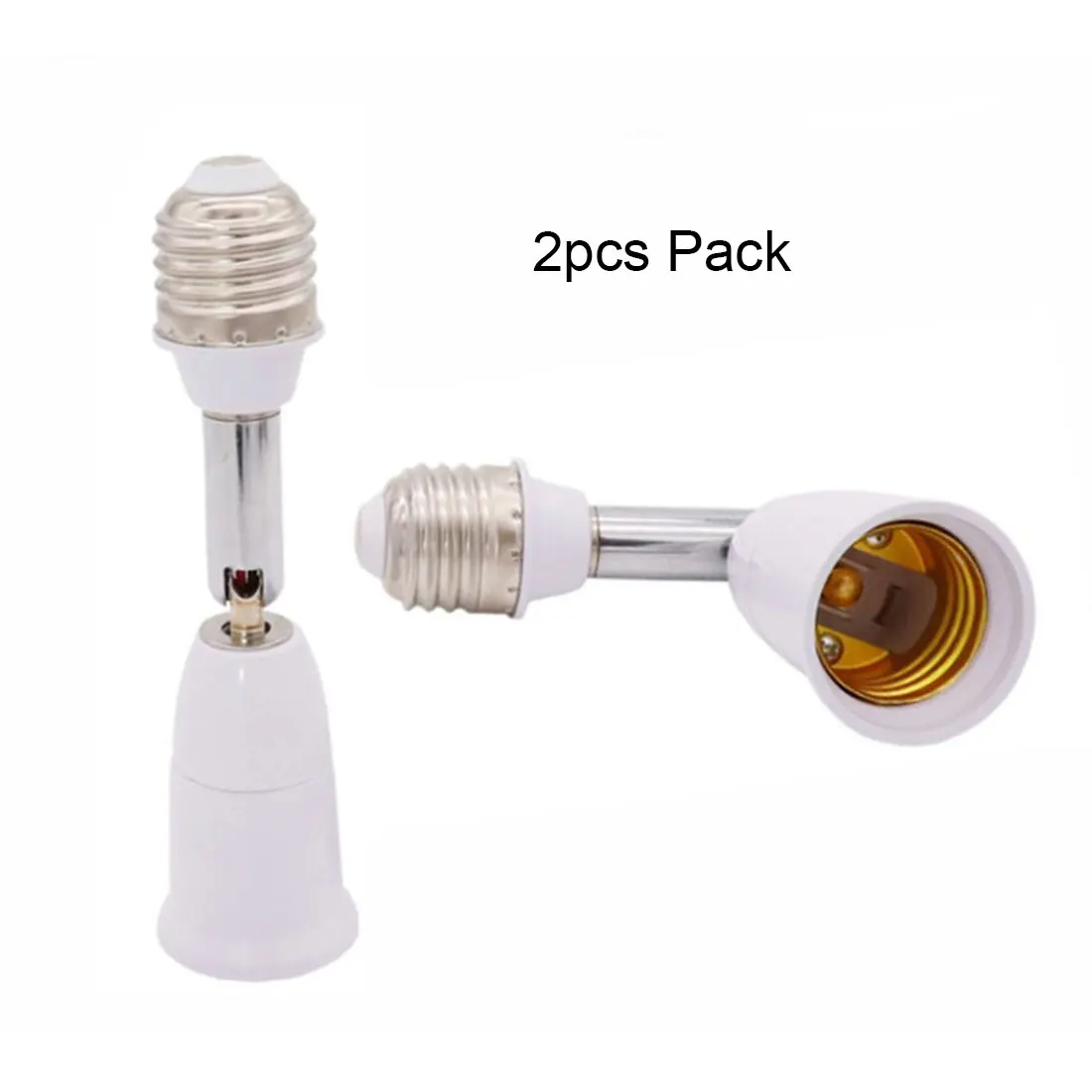 E27 to E27 Light Lamp Bulb All Direction Extension Adapter Extenders for Home Light Fixtures Socket Converter. 