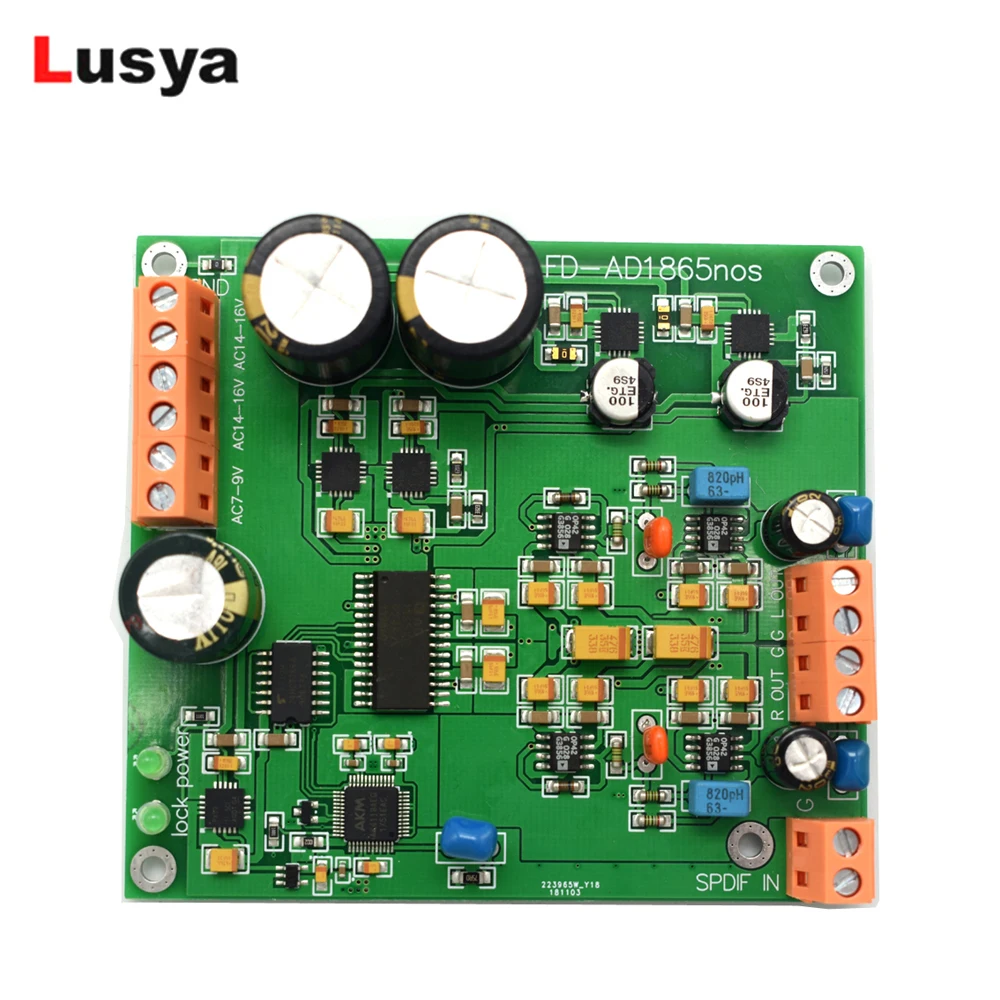 Новый AD1865 dac r2r декодирование nos режим ak4118 поддержка 24bit 192K|Усилители мощности| |