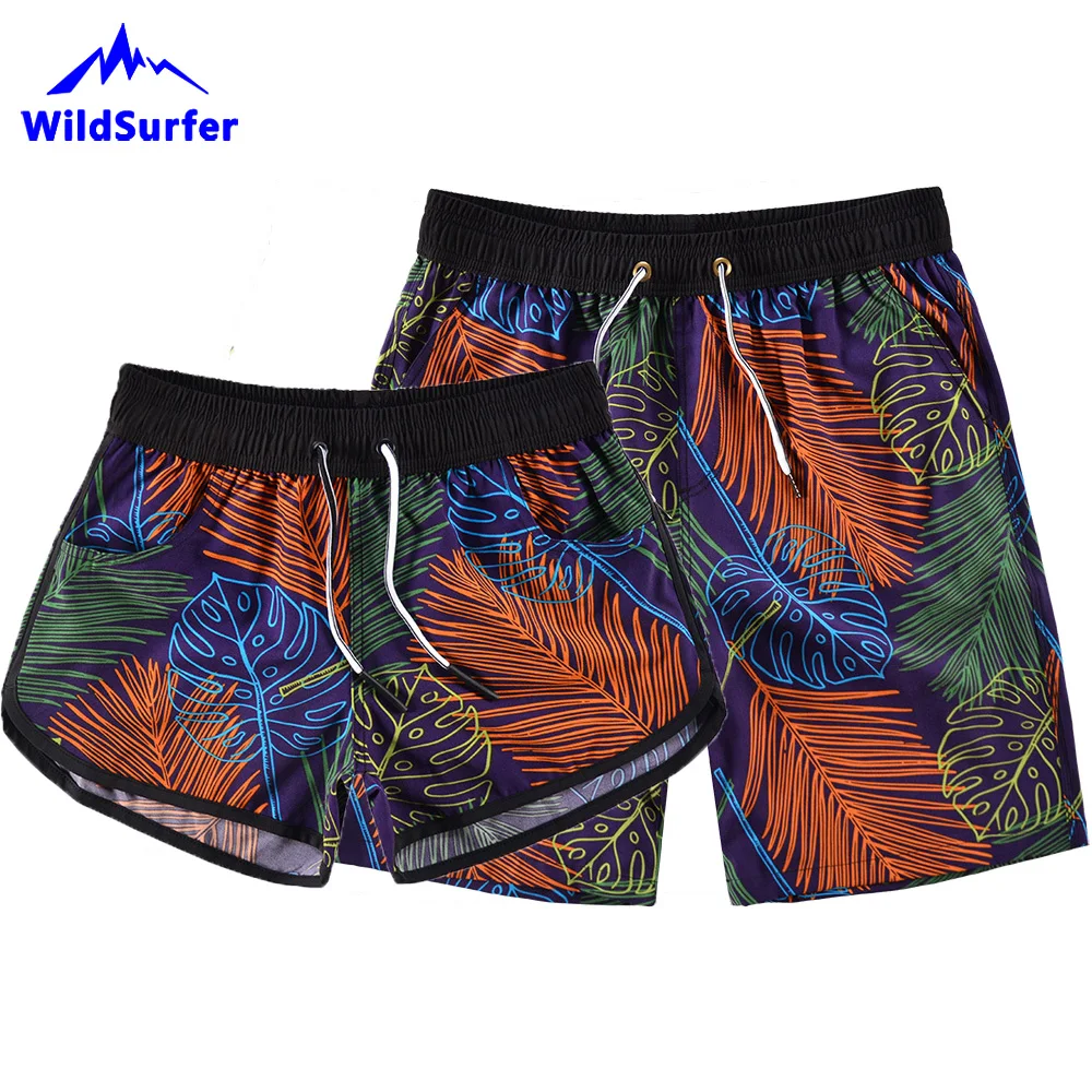 WildSurfer Couple Quick Dry Summer Mens Women Siwmwear Mens Beach Board Shorts Briefs For Men Swim Trunks Swim Shorts Beach Wear WildSurfer Couple Quick Dry Summer Mens Women Siwmwear Mens Beach Board Shorts Briefs For Men Swim Trunks Swim Shorts Beach Wear