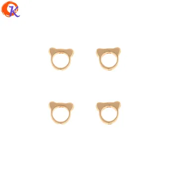 

Cordial Design 100Pcs 5*6MM DIY Making/Jewelry Accessories/Beads Connectors/Genuine Gold Plating/Hand Made/Earring Findings