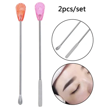 

1SET=1PC Pigment Stirring Rods+1PC Pigment Mixer Spoon Tattoo Eyebrow Ink Mixer Sticks Pigment Mixing Stirring Rods Art Tools