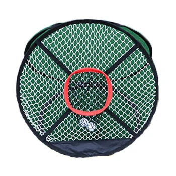 

Portable Foldable Golf Chipping Net Outdoor Pitching Cages Mats Indoor Collapsible Golfing Target For Practice Training Aids