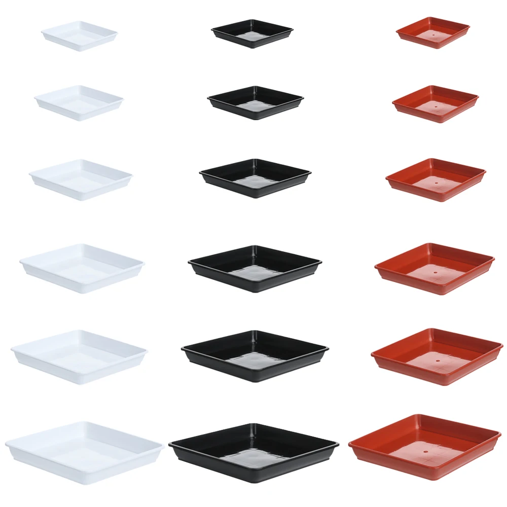Plant Saucer 1Pcs Plastic Square Durable Flower Pot Indoor Outdoor Drip Trays Plastic Tray Saucers Plant Saucer