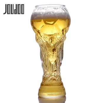 

JOUDOO Creative Football Mugs Bar Glass 450ml Wine Glasses Whiskey Cup Beer Cup Goblet Juice Cup High Borosilicate Glass 35