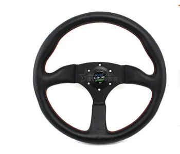 

Spoo 14inch Sport Genuine Leather Steering Wheel Tuning Drift Steering Wheel