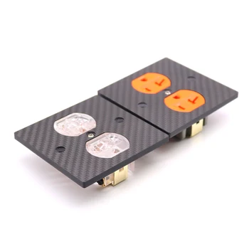 

yivosound Carbon fiber 2-hole panel power supply electrical socket double us socker