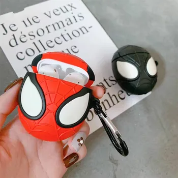 

Spiderman Wireless Bluetooth Earphone Case For Apple AirPods 1 Silicone Headset Headphones Cases For Airpods 2 Protective Cover