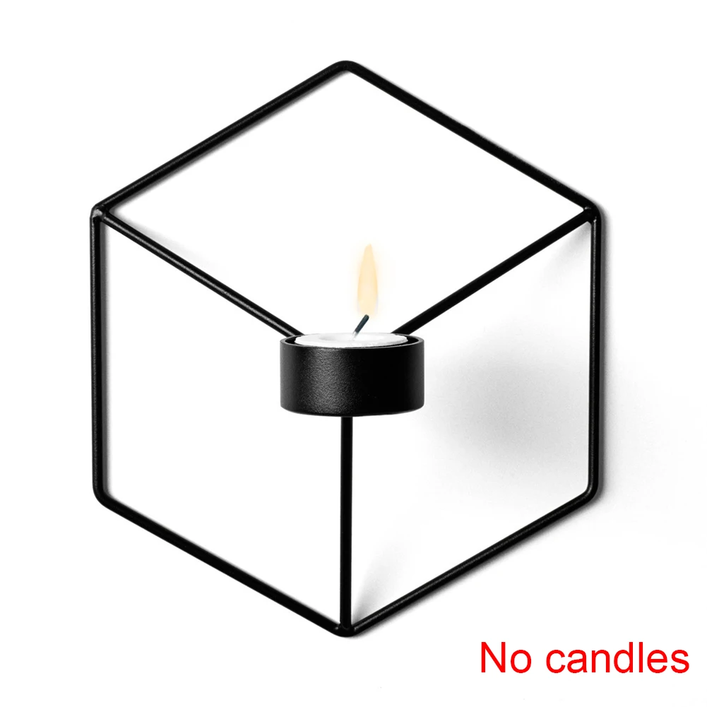 3D подсвечник Tealight настенный домашний декор украшения для свечи держатель в скандинавском стиле бра геометрический
