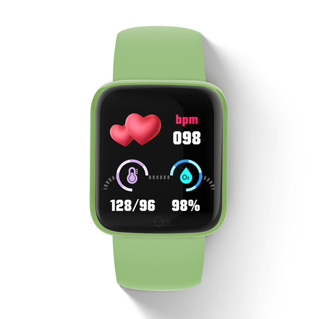 Bluetooth Smart Watches Men Waterproof Sport Fitness Tracker Smart Bracelet Blood Pressure Heart Rate Monitor Y68 Smartwatch