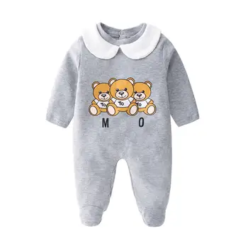 

Newborn Baby Clothes Baby Girl Clothes Infant Boys Jumpsuit +Hat+Bib 3 piece Clothing Set Baby Cartoon Bear Rompers