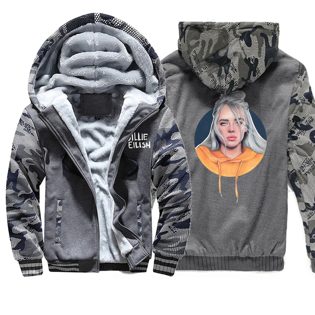 New hoodies outerwear pullover thick warm Windproof men Cartoon Winter Jacket mens Hoodie coat Overcoat clothing - Цвет: Dark Gray 6
