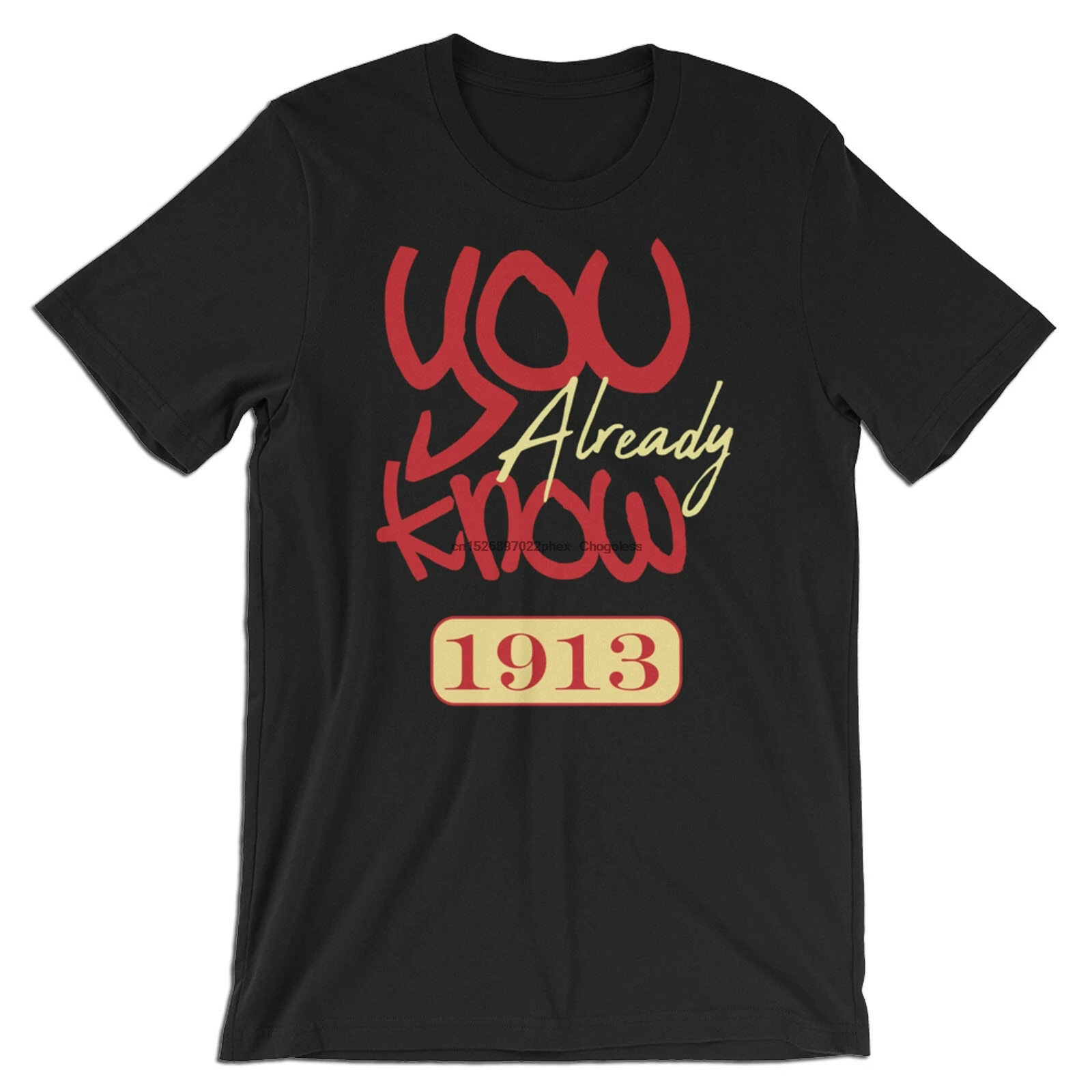 Футболка Delta Sigma Theta вы уже знаете-1913 черная с принтом Carson &amp Creme Graphics | Мужская