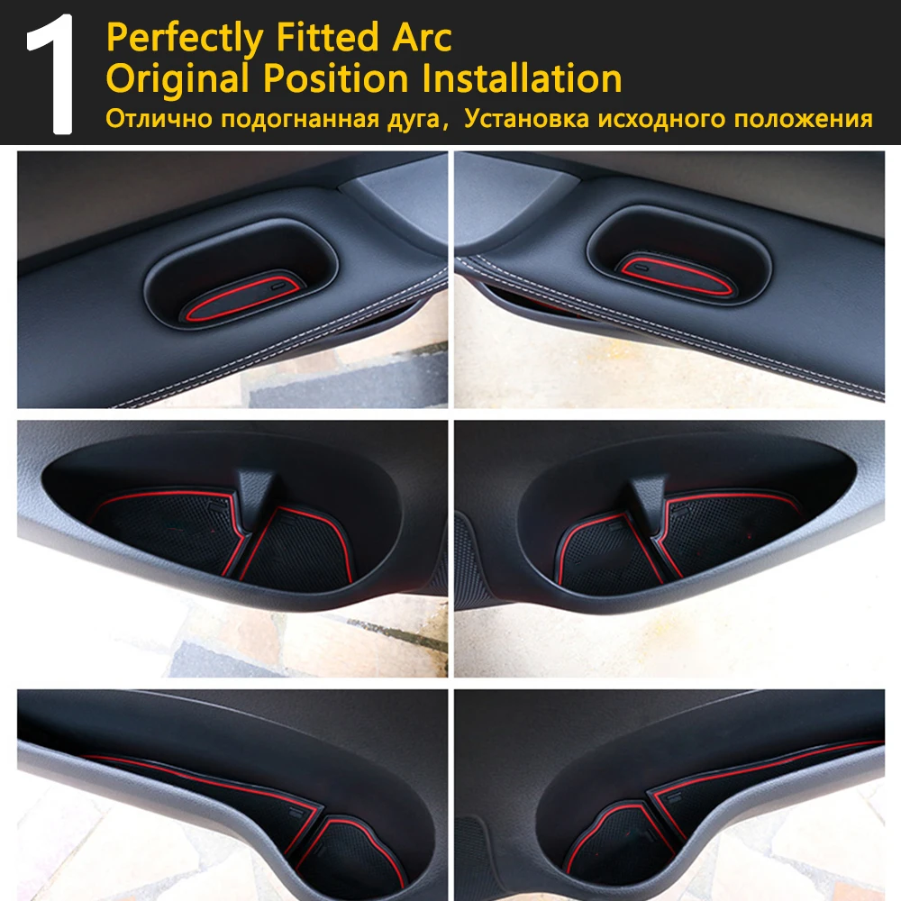 Противоскользящие резиновые чашки подушки Салонные подложки для VW Golf 7 MK7 Volkswagen 2013~ аксессуары наклейки для автомобиля