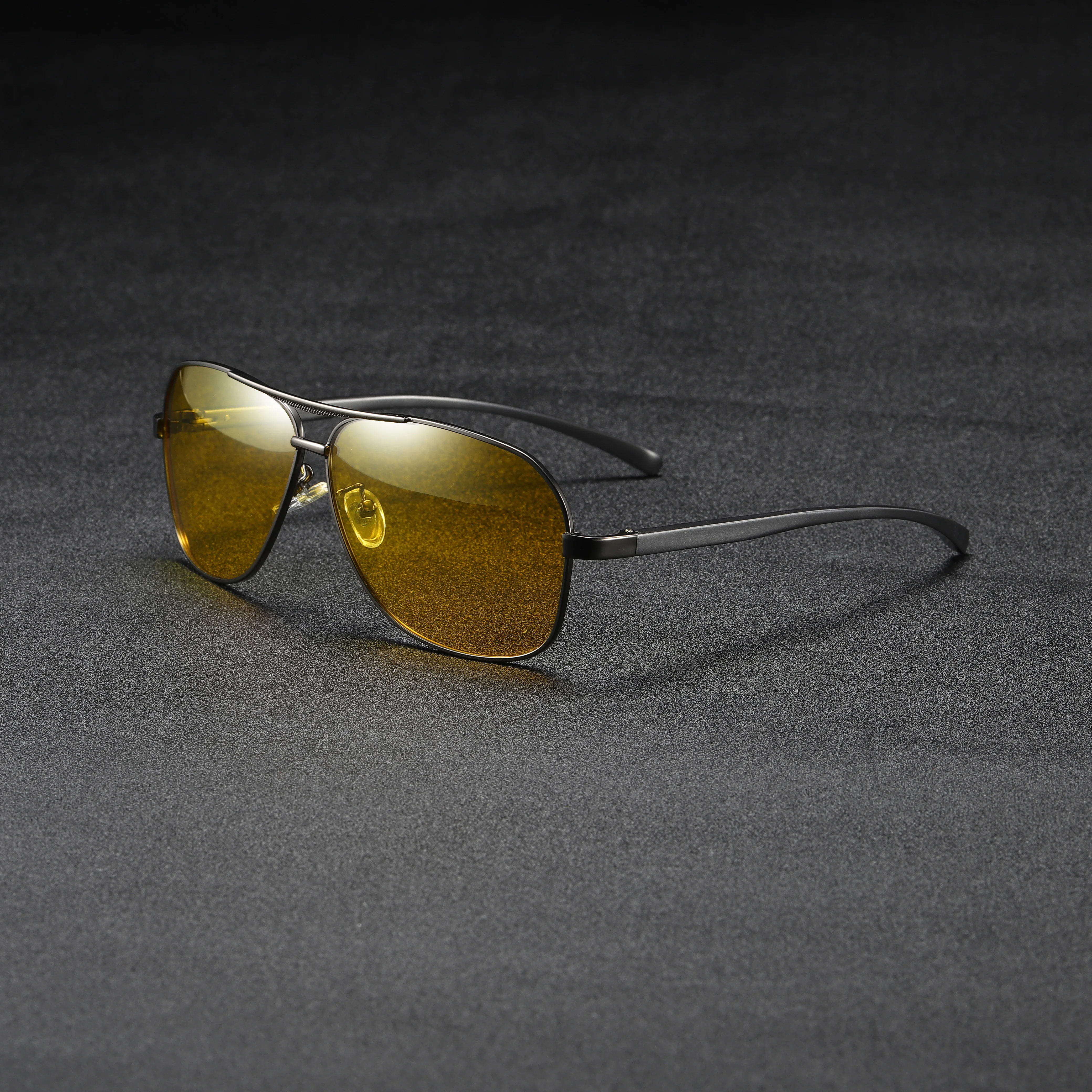 

ALBASSAM Brand Men's Polarized Sunglasses Metal Alloy Driving Glasses 100% UV400 Protection Goggles Eyewear