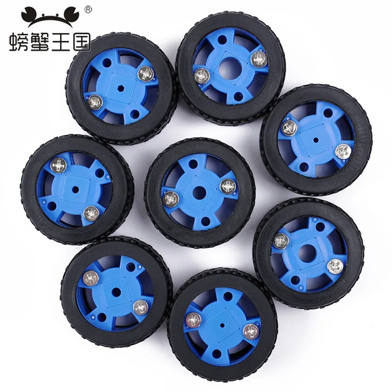 

Crab Kingdom Hollow out Rubber Small Car Tire Toy Car Wheels DIY Model Accessories Variety Aperture Specification