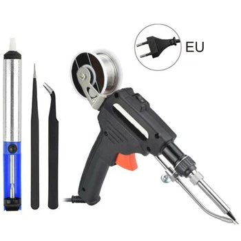 

60W Handheld Auto Send Tin Soldering Iron Gun Heat Solder Tweezer Welding Tool