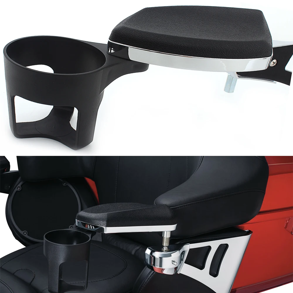 New Adjustable Motorcycle Passenger Armrest Bracket With Drinking