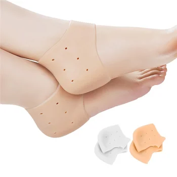 

New 1 Pair Fasciitis Foot Care Protection Tool Full Length Silicone Gel Socks Cracked Plantar Breathable fitness Yoga Foot Socks