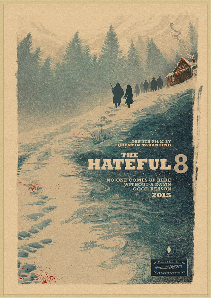 The Hateful Eight Movie Kraft Paper Poster Bar Cafe Living Room Dining Wall Decorative Paintings Home Decor