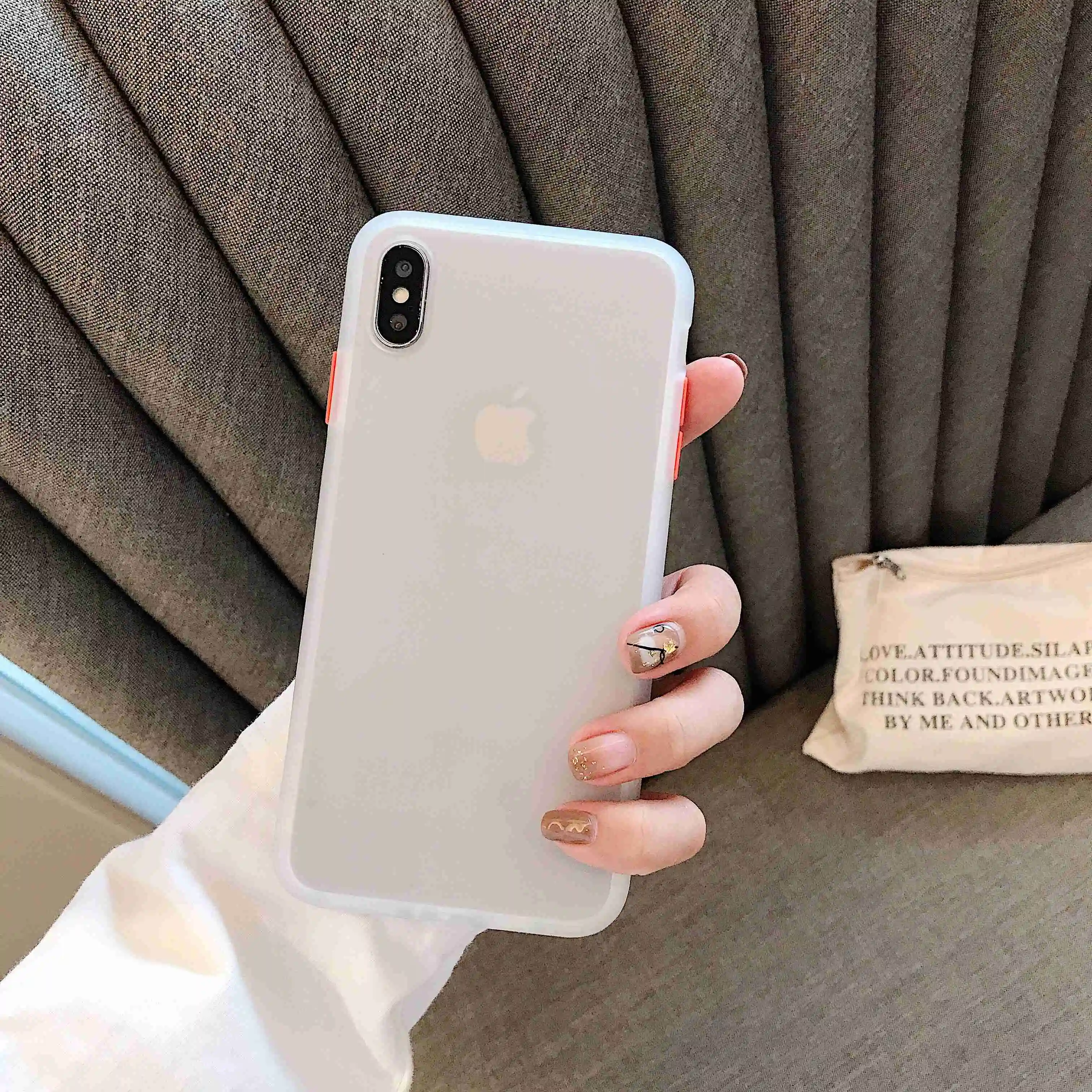 Защитный чехол для OPPO Рено 10X ACE X2 XT Realme 5 Pro Q Прозрачный матовый Ультратонкий Мягкий каркас жесткий противоударный чехол - Цвет: 102