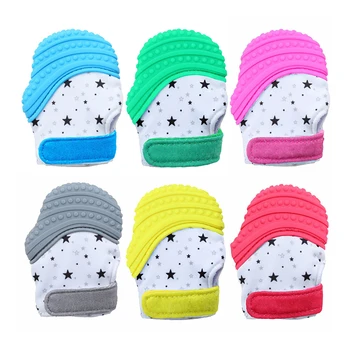 

1Pcs Star Pattern Anti-bite Hand Oral Care Baby Teether GlovesAdjustable Grind Teeth Tool Newborn Bite Chew Teether Glvoes
