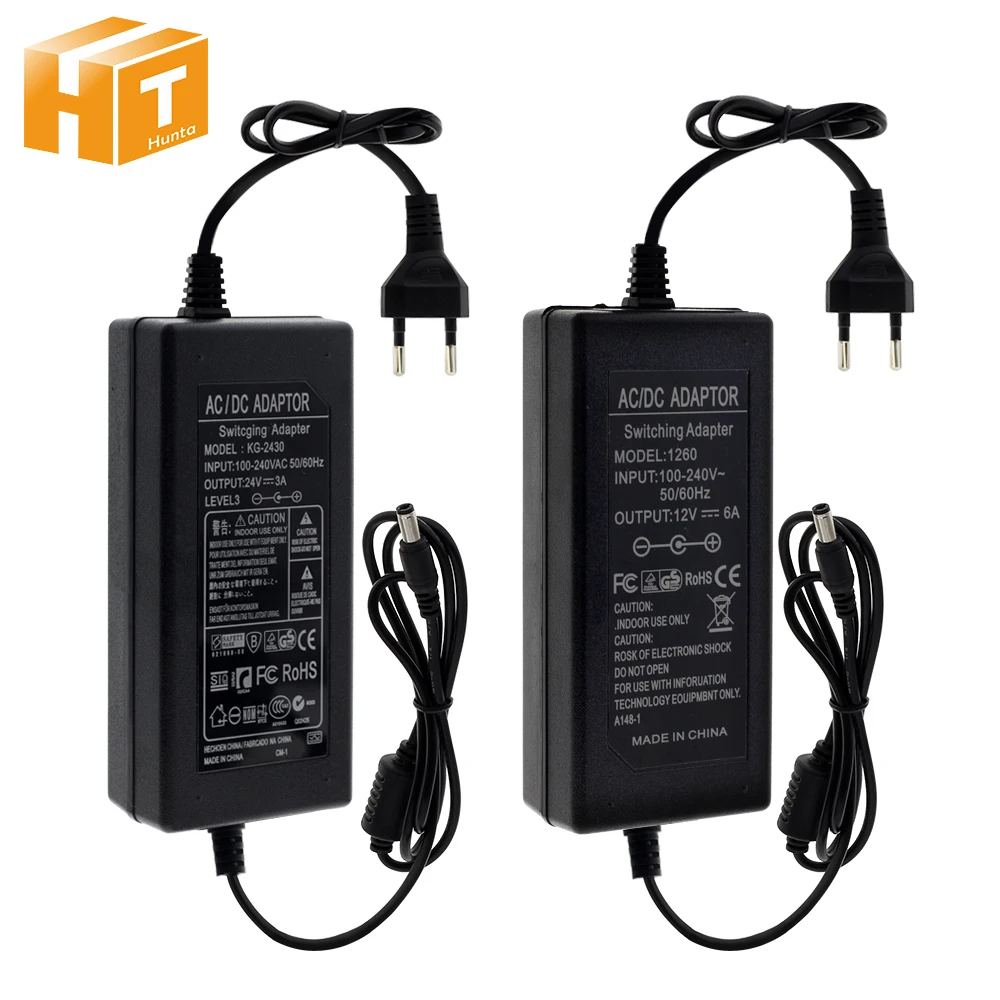 DC 5V 12V 24V Трансформаторы освещения 1A/2A/3A/5A/6A/8A/10A адаптер питания для светодиодной