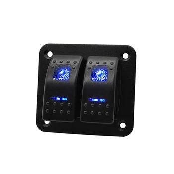 

12V Car Marine Boat Caravan LED Switch Panel Circuit Breaker Waterproof Rocker Switch Panel