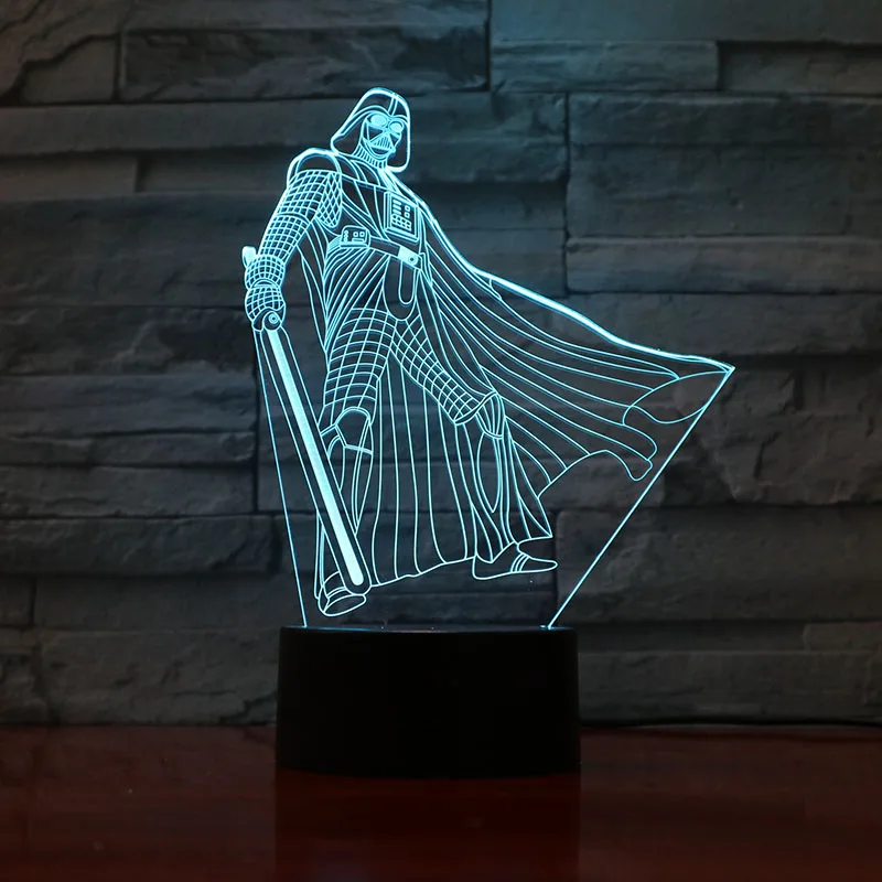 Star Wars Jedi Knights 3d Night Lamp Bedroom Decoration Light Touch Sensor Baby Nightlight Present Children's Night Light Led