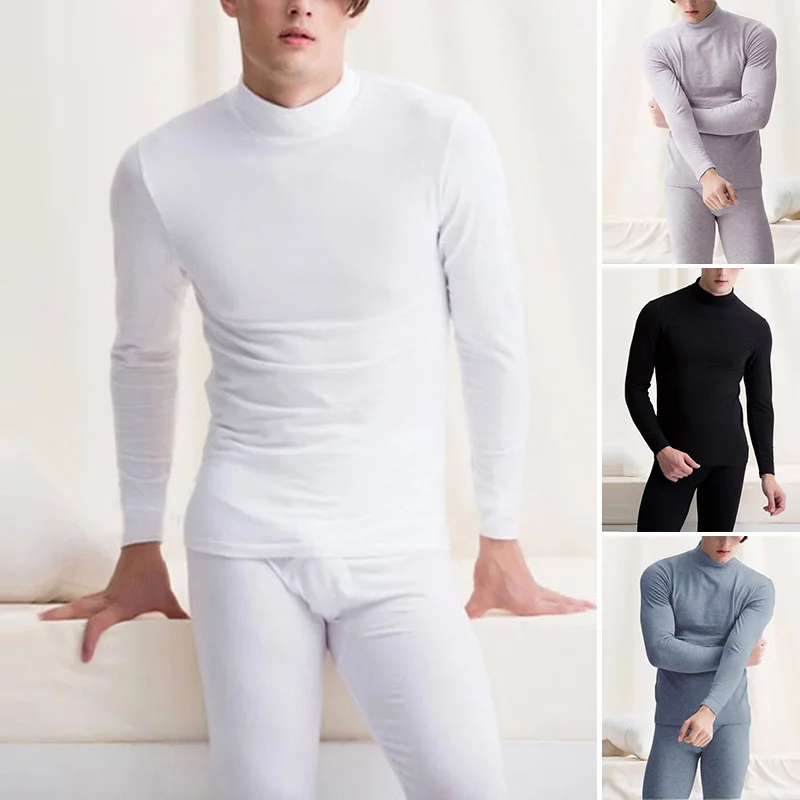2 шт./компл. Для Мужчин's детских теплых гамаш Slim нижнее бельё для девочек сужающаяся к талии топы с длинными рукавами, хлопок, одежда для сна, штаны Мужской Ночная сорочка