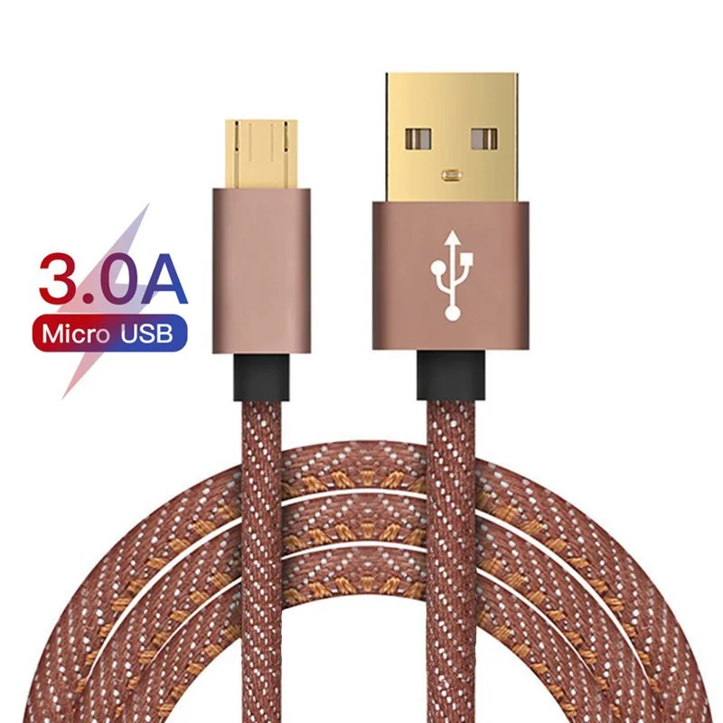 

Micro USB Cable 3A Fast Charging USB Data Cable Mobile Phone Charging Cable for Samsung Huawei Xiaomi HTC Android Tablet Cables