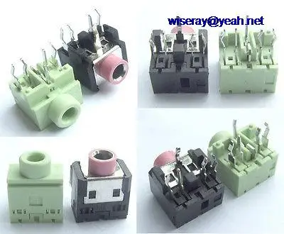 

DHL/EMS 100PCS Color 5PIN 1/8" 3.5mm Stereo Jack 3.5MM Headphones Socket PCB Panel Mount-A7