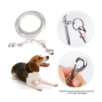 

Heavy Duty Pet Dog Leash Spiral Tie Metal Screw Stake Corkscrew Safe For Outdoor Camping Garden Ground Cable Lead Wire Dropship