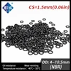 20PCS/lot Rubber Black NBR CS1.5mm OD4/4.5/5/5.5/6/6.5/7/7.5/8/8.5/9/9.5/10/10.5mm O Ring Gasket Oil resistant waterproof ► Photo 3/6