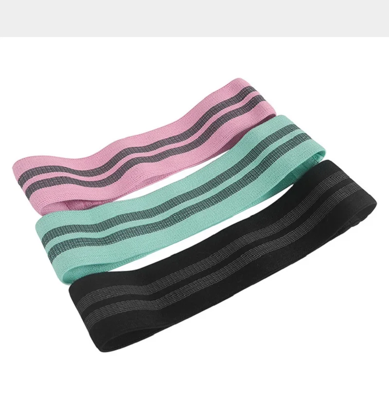 

Beauty hip anti-slip latex polyester Yoga Resistance Bands cotton hip ring squat belt yoga cotton resistance bands fitness