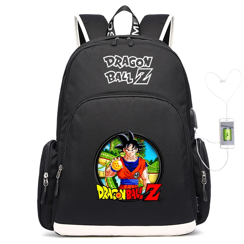

Dragonball Dragon Ball Backpack USB Schoolbag