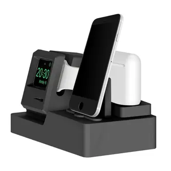 

3 in 1 Charging Dock Phone Stand Holder Charger Station For iPhone Watch Airpods Desktop Charger Stand Bracket