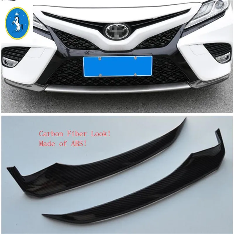 Model B Yimaautotrim защита переднего бампера под углом Накладка 2 шт. подходит для Toyota Camry- авто аксессуары - Цвет: Model B