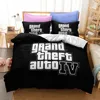 Video Game GTA V Bedding Set 3D Prints Duvet Covers Grand Theft Auto Single Bed Cover Set Bed Linen For Boys Adults Home Decor 2