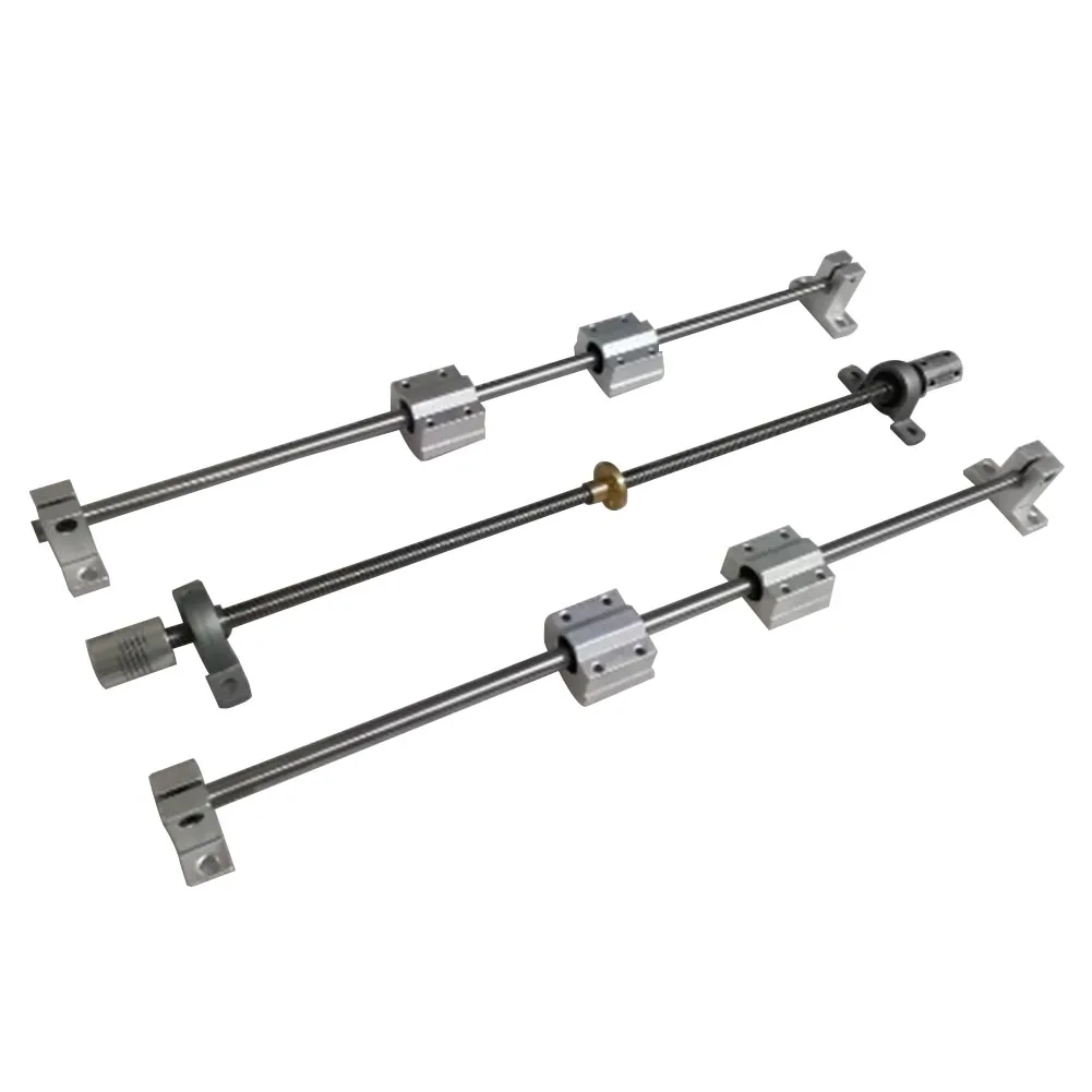

15pcs Metal Linear Guide Shaft Corrosion Resistant Sliding Rail Set Support Optical Axis Screws 8-400 Mm Smooth Bearing Housing
