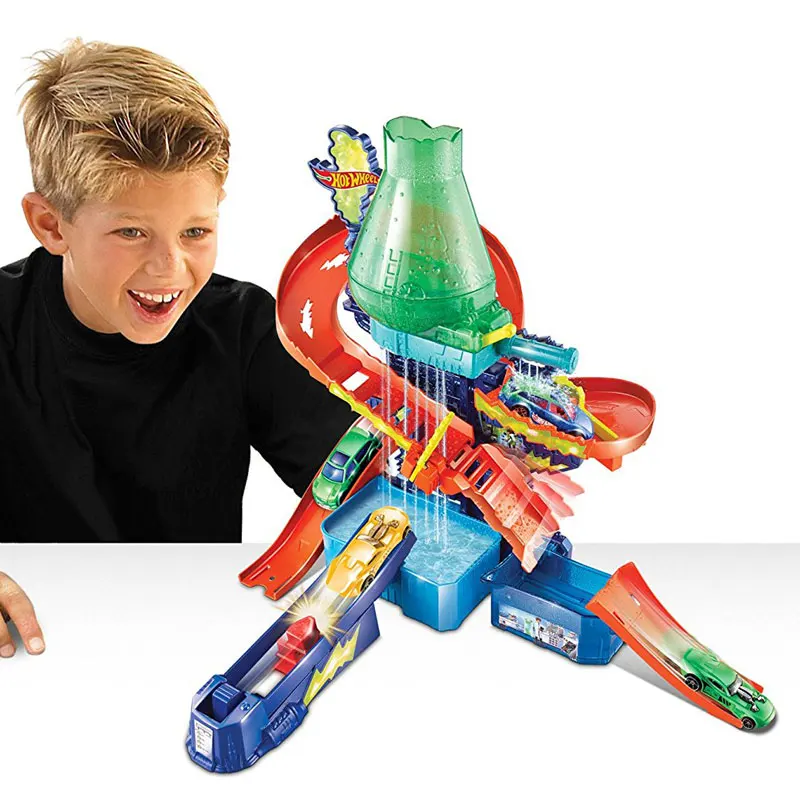 Горячие колеса цветные брызги Science Lab автомобильные треки с разными цветами s