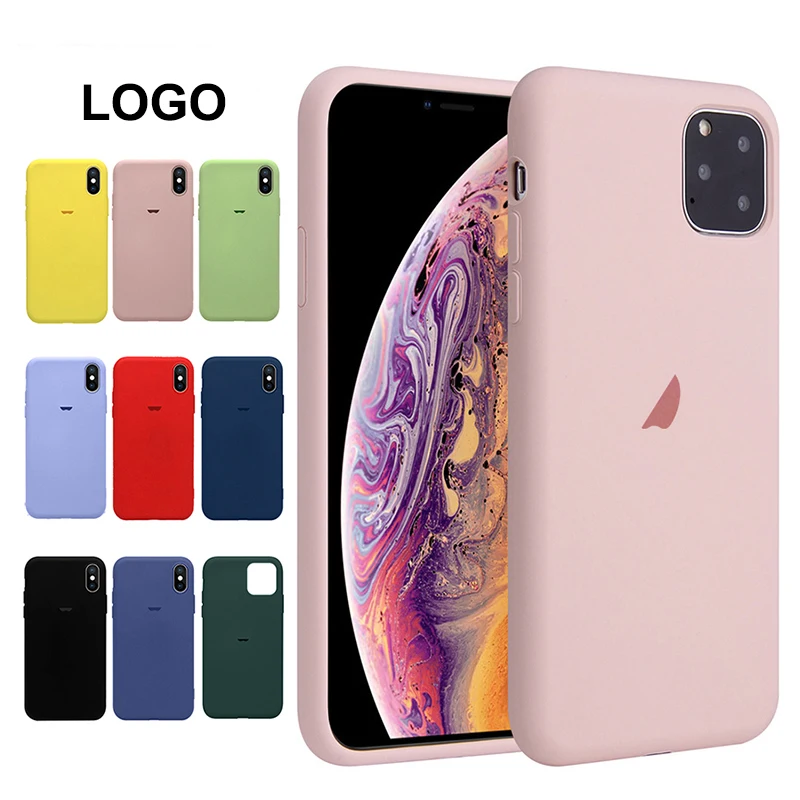 Original Official Liquid Silicone Case For iPhone X 7 8 11 Pro Max 6S 6
S Plus With Logo Case For iPhone XS MAX XR X Back Cover