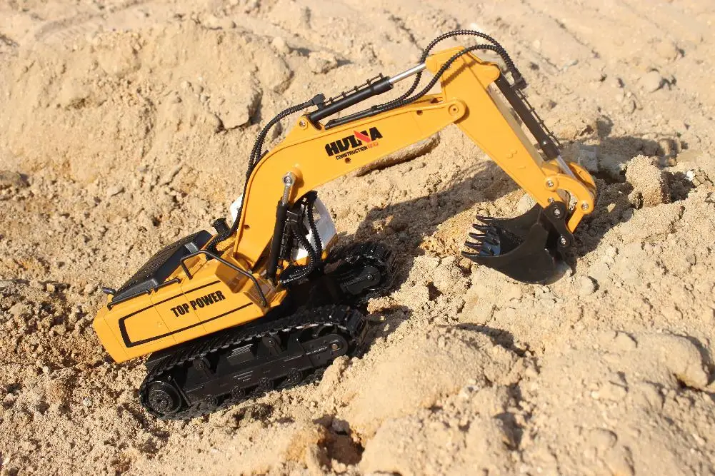 RCtown HuiNa игрушки 1331 1/16 2,4G 9CH электрический Rc экскаватор инженерные копания модель грузовика