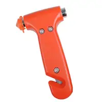 2 in 1 Mini Car Safety Hammer Life Saving Escape Emergency Hammer Seat Belt Cutter Window Glass Breaker Car Rescue Red Hammers