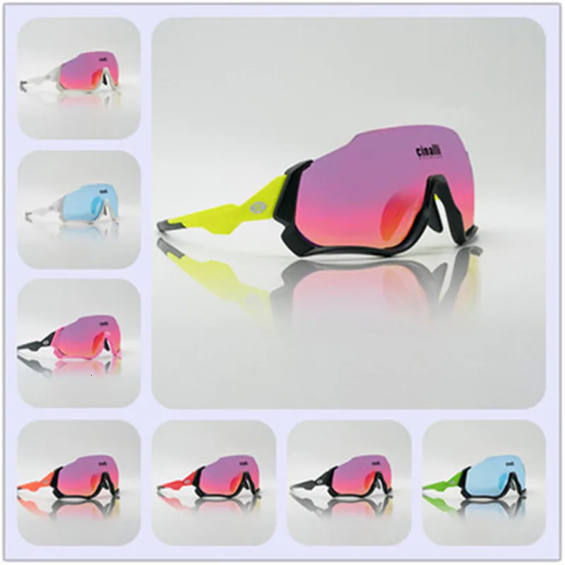 Cinalli поляризационные очки солнцезащитные очки для велоспорта, очки для спорта на открытом воздухе лобовое стекло очки Для мужчин Для женщин Велоспорт очки 4 линзы