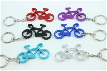 

1000pcs Free Shipping + Wholesale Cute Bike Bicycle Metal Beer Bottle Opener keychain key rings for bike
